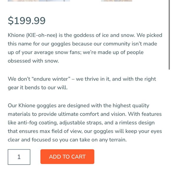 RLVNT Khione Googles - NWT - Picture 2 of 7